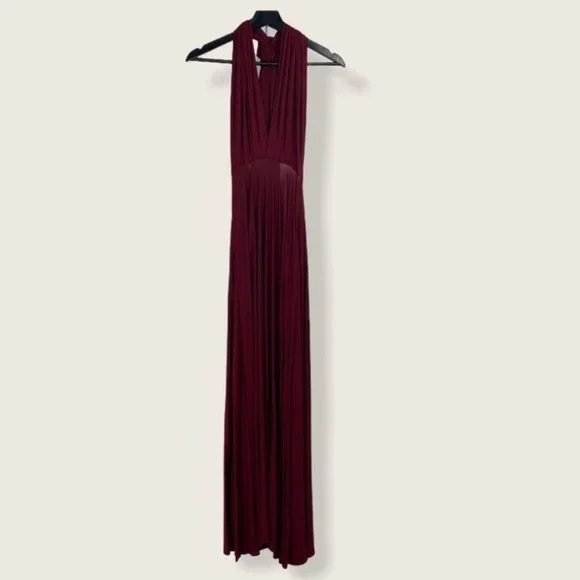 tricks of the trade burgundy maxi dress All For Love Maxi Dress